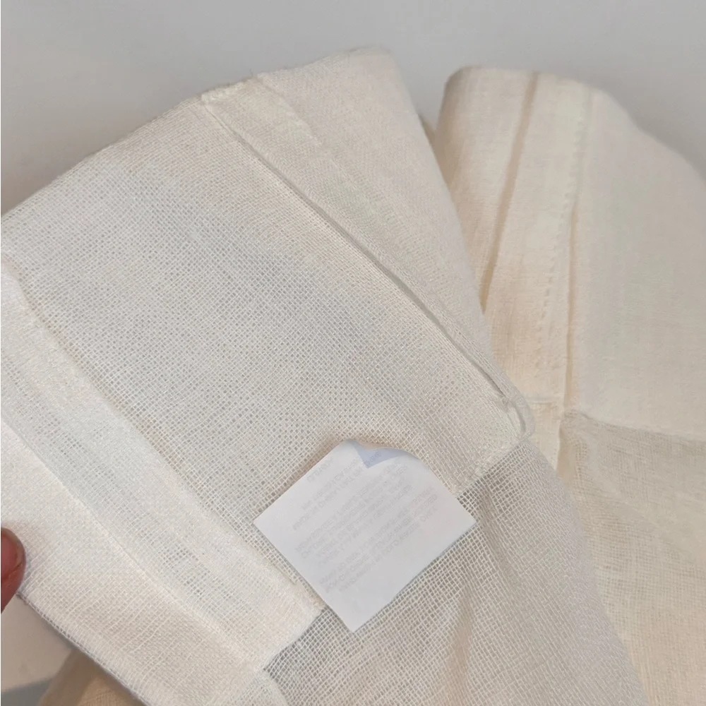 Set of 2 Highland Dunes CallananSolid Sheer Pinch Pleat Panel ALTL4684 Snowflake